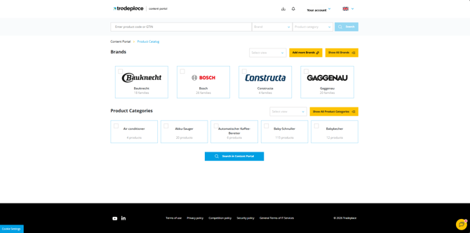 Main page overview