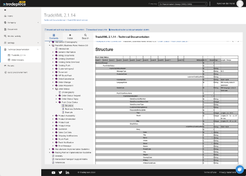 TradeXML protocoll