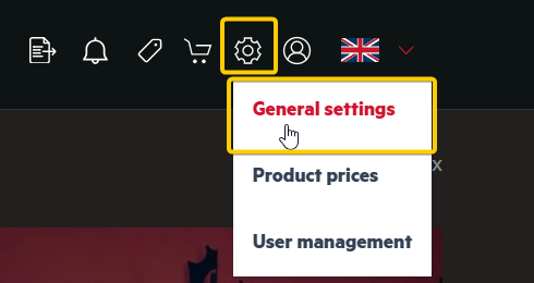 General Settings tab in DSA