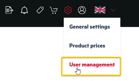 User Management Tab