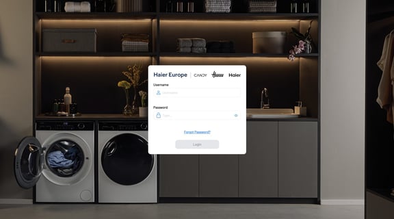 login screen haier