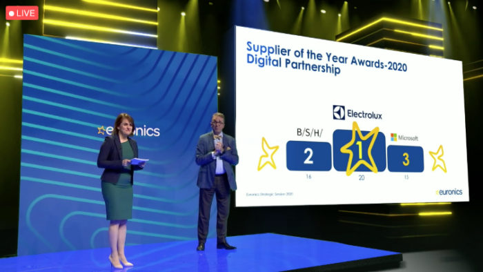 Electrolux et BSH remportent le prix Euronics des fournisseurs de l’année en partenariat numérique