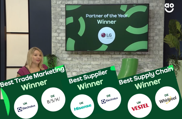 Tradeplace manufacturers recognised by online British-German retailer AO